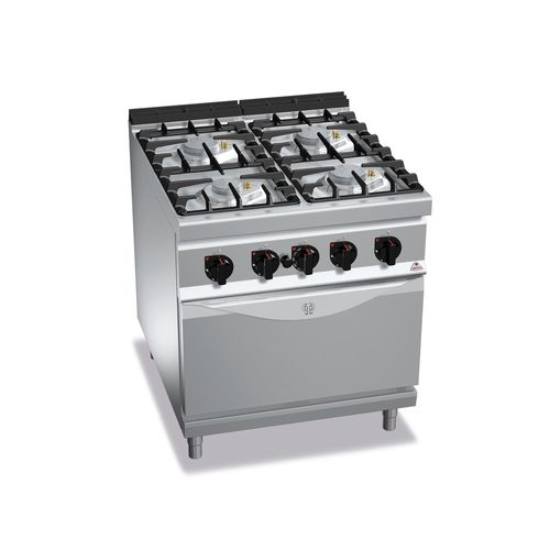 Cucina a gas 4 fuochi con forno a gas serie 90